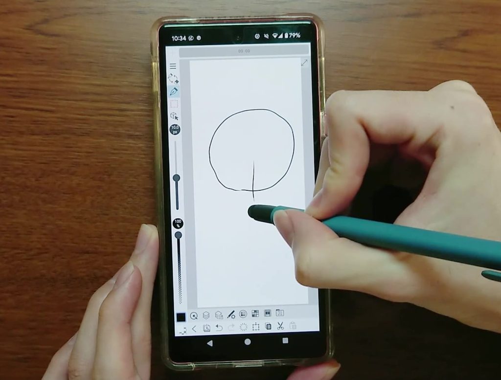 手持ちのタッチペン（失敗）